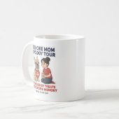 Frenchie Mom Apology Tour Funny Design コーヒーマグカップ (正面左)