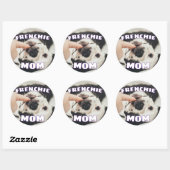 Frenchie Mom Dad French Bulldog Lover Pets ラウンドシール (シート)