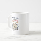 Frenchie Mom Established Chaos Maintained Design コーヒーマグカップ (正面左)