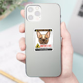 Frenchie Mom Fuel Warning Label Design シール (スマートフォン)