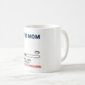 Frenchie Mom Loading Coffee Required Funny Design コーヒーマグカップ (正面右)