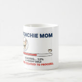 Frenchie Mom Loading Coffee Required Funny Design コーヒーマグカップ (中央)