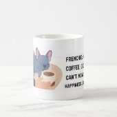 Frenchie Napping Coffee Cold Funny French Bulldog コーヒーマグカップ (中央)