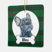 Frenchie Ornament, French Bulldog  セラミックオーナメント (左)