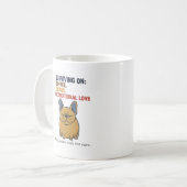 Frenchie Potato Coffee Chaos Love Funny Dog Mom コーヒーマグカップ (正面左)