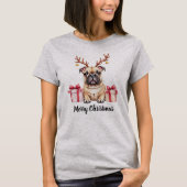Frenchie Reindeer Tシャツ (正面)
