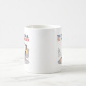 Frenchie Snoring Loud Funny Dog Mom Gift コーヒーマグカップ (中央)