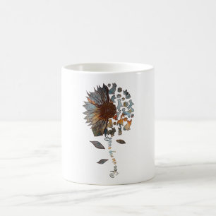 Frenchie Sunflower You Are My World愛犬家 コーヒーマグカップ
