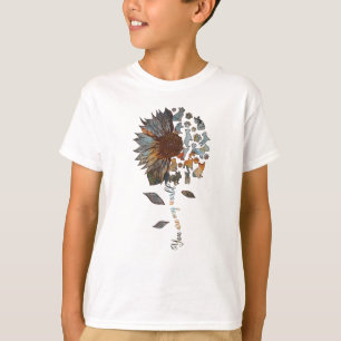 Frenchie Sunflower You Are My World愛犬家 Tシャツ