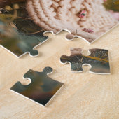 Frenchie With Butterfly In Spring ジグソーパズル (側面)