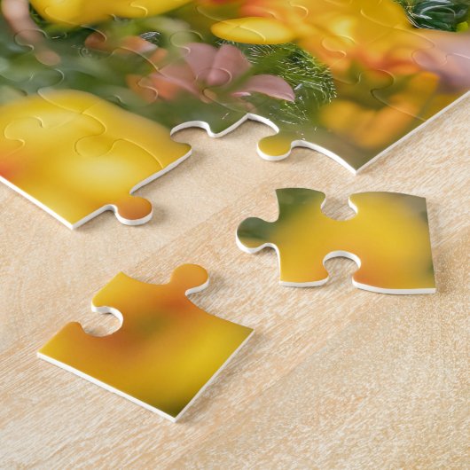 Frenchie With Easter Basket ジグソーパズル (側面)