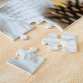 Frenchie With Snowman Christmas ジグソーパズル (側面)