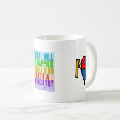 Frenhの揚げ物のコップ コーヒーマグカップ (正面右)