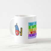 Frenhの揚げ物のコップ コーヒーマグカップ (正面左)