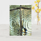 Frensel Lens, Cape Blanco Light house, Oregon Coas カード (黄色い花)