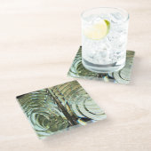 Frensel Lens, Cape Blanco Light house, Oregon Coas ガラスコースター (アングル)