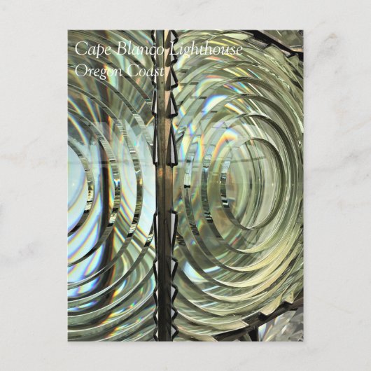 Frensel Lens, Cape Blanco Light house, Oregon Coas ポストカード (正面)