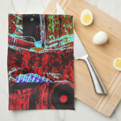 Frequency Serpent – Abstract Energy Compact Mirror キッチンタオル (四つ折り)