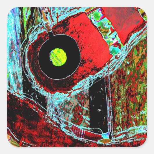 Frequency Serpent – Abstract Energy Compact Mirror スクエアシール (正面)