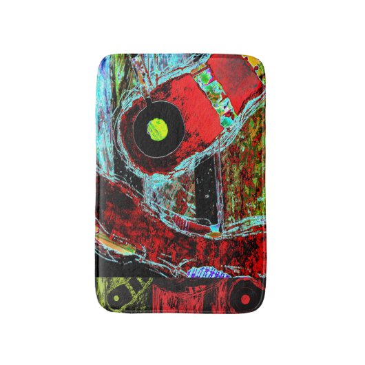 Frequency Serpent – Abstract Energy Compact Mirror バスマット (正面縦)