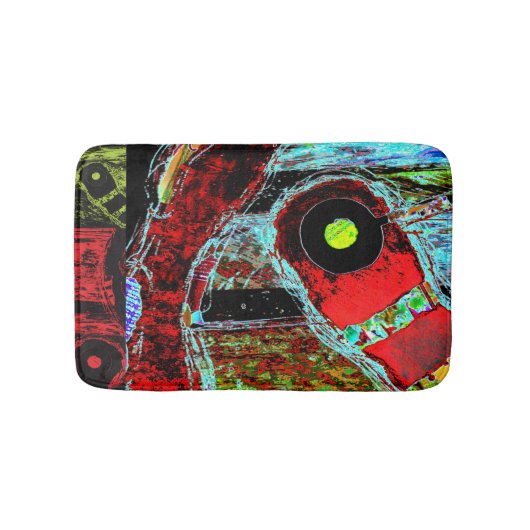 Frequency Serpent – Abstract Energy Compact Mirror バスマット (正面)