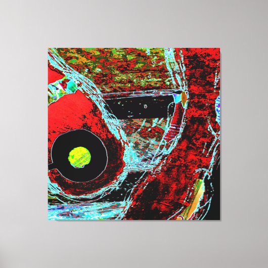 Frequency Serpent Abstract Stretched Canvas Print キャンバスプリント (正面)