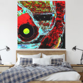 Frequency Serpent Abstract Stretched Canvas Print キャンバスプリント (インサイチュ (寝室))