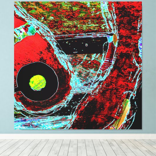 Frequency Serpent  Abstract Stretched Canvas Print キャンバスプリント (インサイチュ (ウッドフロア))