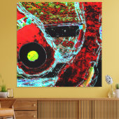 Frequency Serpent Abstract Stretched Canvas Print キャンバスプリント (インサイチュ (リビング))