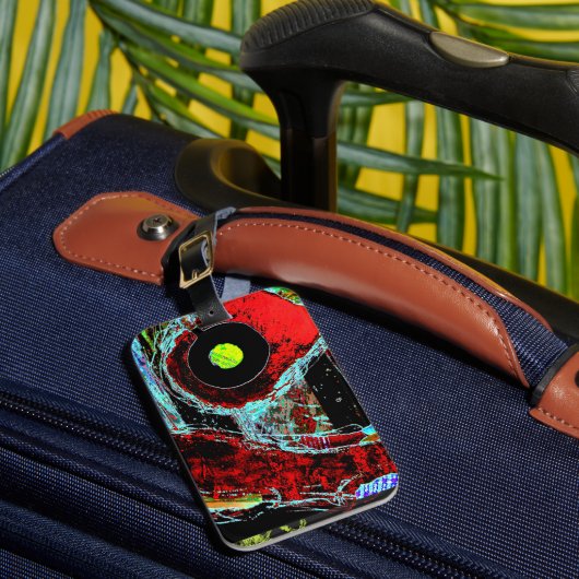 Frequency Serpent – Digital Abstract Energy Cross  ラゲッジタグ (正面インサイチュ1)