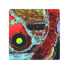 Frequency Serpent – Digital Abstract Energy Puzzle メタルプリント