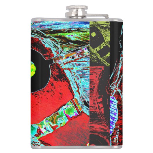 Frequency Serpent – Digital Abstract Energy Vinyl  フラスク (裏面)