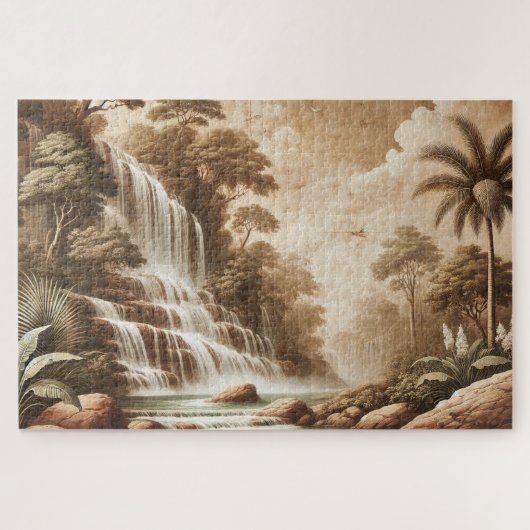"FRESCO WATERFALL" ジグソーパズル – ランドスケープシリーズ (横)