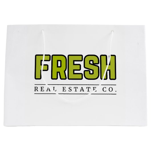 FRESH光沢ギフトバッグ(大) ラージペーパーバッグ (正面)