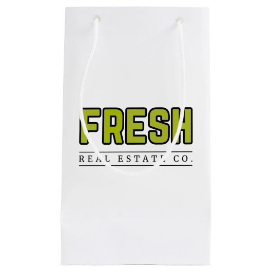 FRESH光沢ギフトバッグ(小) スモールペーパーバッグ (正面)