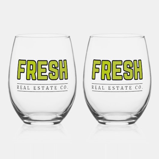 FRESH ワイングラス ステムなしワイングラス (正面)