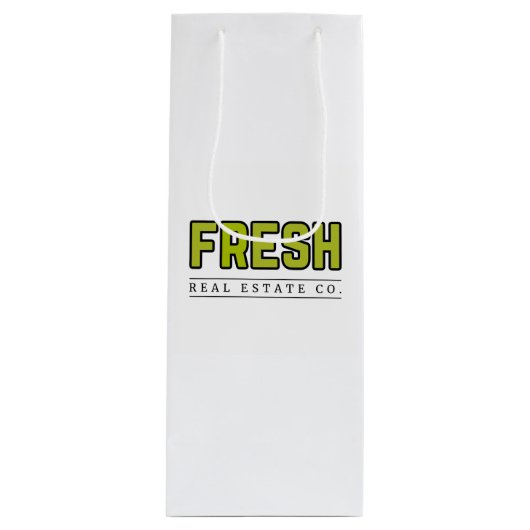 FRESH 光沢ワインバッグ ワインギフトバッグ (正面)