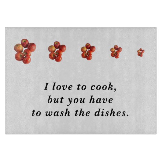 Fresh Apples and Tomatoes Rectangle Cutting Board カッティングボード (正面)