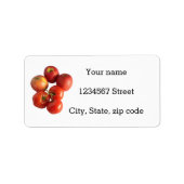 Fresh Apples & Tomatoes  Address Label ラベル (正面)