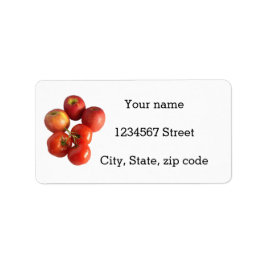 Fresh Apples & Tomatoes  Address Label ラベル