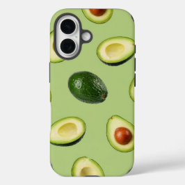 Fresh Avocado Pattern  iPhone 16ケース