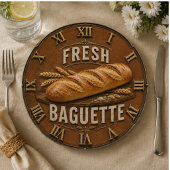 Fresh Baguette Rustic French Bakery Kitchen Decor ペーパープレート