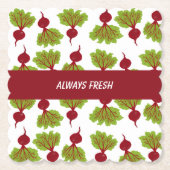 Fresh Beet Collection  ペーパーコースター (正面)