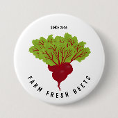 Fresh Beet Collection 缶バッジ (正面)