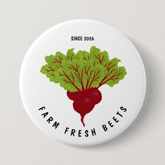 Fresh Beet Collection 缶バッジ (正面)