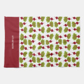 Fresh Beet Collection White キッチンタオル (横)