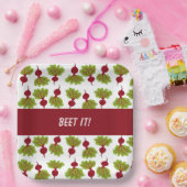 Fresh Beet Collection White ペーパープレート (パーティー)