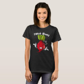 Fresh Beets Vegan Vegetarian Farmers Food Market Tシャツ (正面フル)
