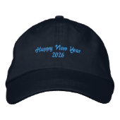 Fresh Beginning New Year 2026 Wishes-Hat Stylish  刺繍入りキャップ (正面)