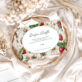 Fresh Berry Gingham Diapper Raffle エンクロージャーカード